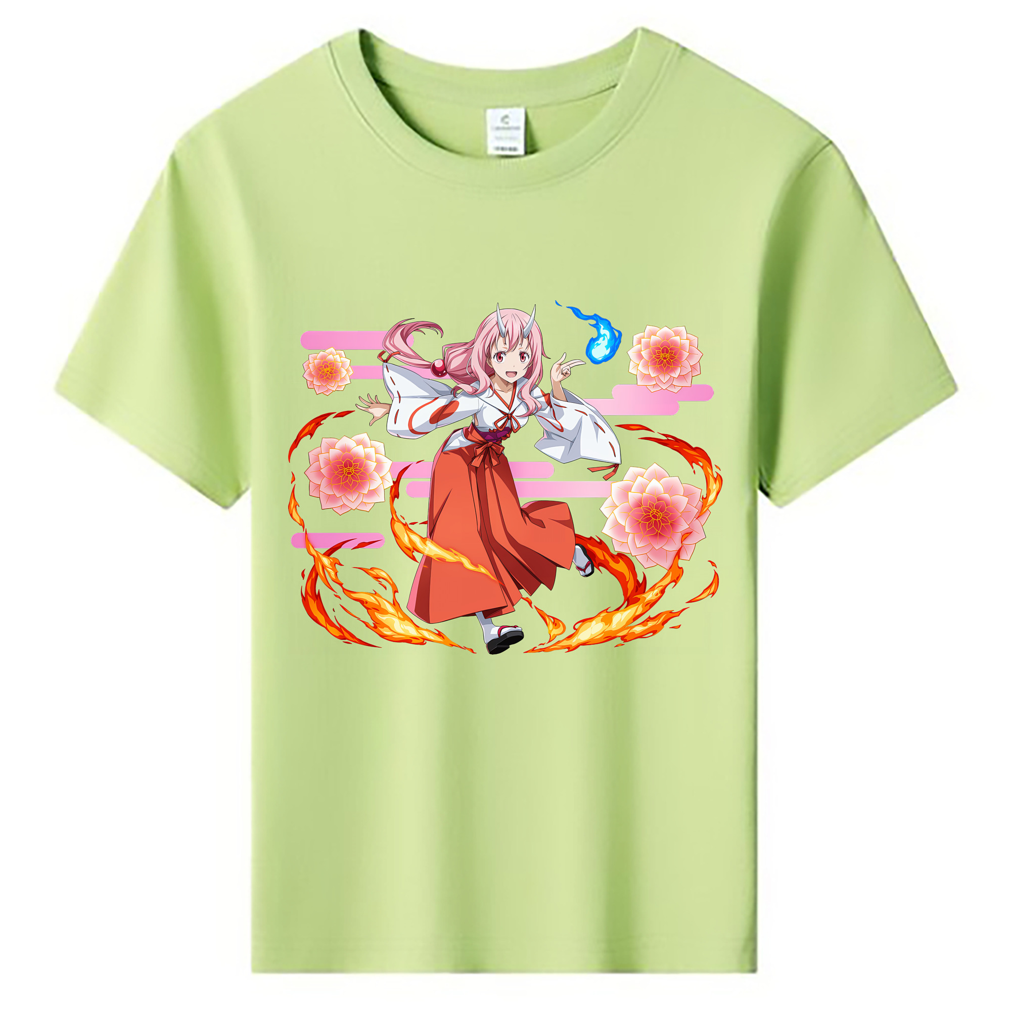 （画像用） 転スラ Regarding Reincarnated to Slime 綿100％キッズTシャツ（フロントプリント）